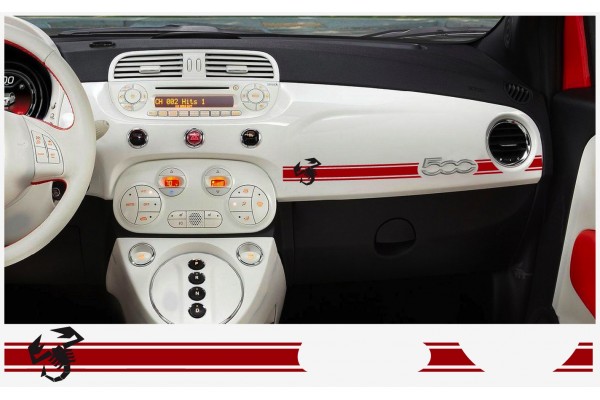 Fiat 500 ABARTH armaturna naljepnica 2kom. SKORPIO