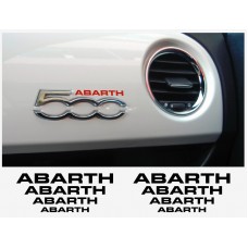 Fiat 500 ABARTH armaturna naljepnica 8kom.