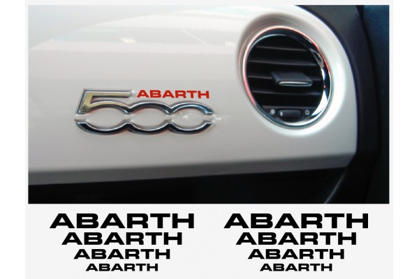 Fiat 500 ABARTH armaturna naljepnica 8kom.