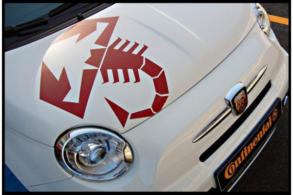 Fiat 500 Abarth bonnet naljepnica Skorpion
