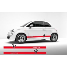 Fiat 500 Abarth bočna naljepnica set 2kom. 180cm