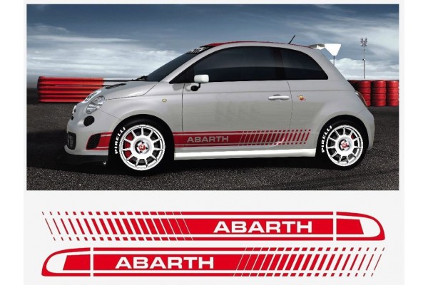 Fiat 500 Assetto Corsa bočna naljepnica Abarth 2kom. set