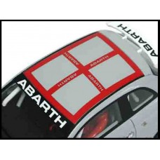 Fiat 500 Assetto Corsa krovna naljepnica Abarth