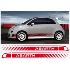 Fiat 500 Assetto Corsa naljepnica Abarth 3kom. set