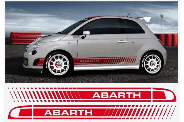 Fiat 500 Assetto Corsa naljepnica Abarth 3kom. set