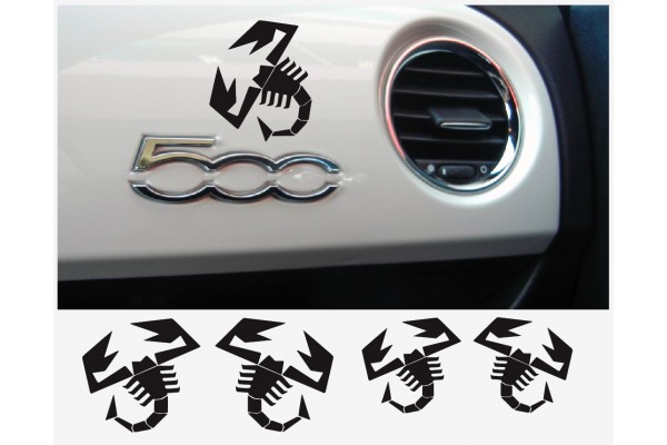 Fiat 500 SKORPIO armaturna naljepnica 4kom.