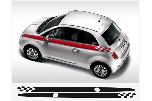 Fiat 500 bočna naljepnica 2kom. set