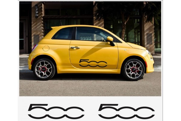 Fiat 500 bočna naljepnica - 2kom. set 80cm