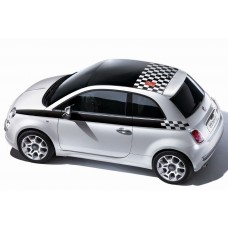 Fiat 500 bočna naljepnica and krovna naljepnica 3kom. set