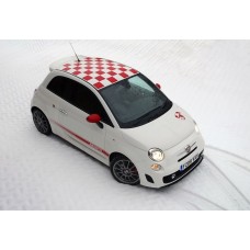 Fiat 500 bočna naljepnica - krovna - bonnet naljepnica Abarth 5kom. whole set