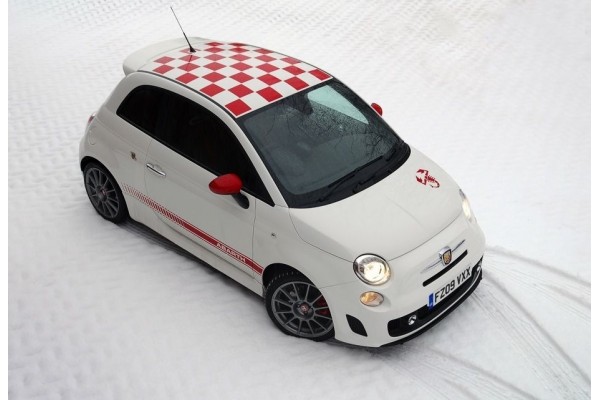 Fiat 500 bočna naljepnica - krovna - bonnet naljepnica Abarth 5kom. whole set