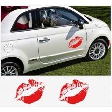 Fiat 500 küssen kiss bočna naljepnica set 50cm