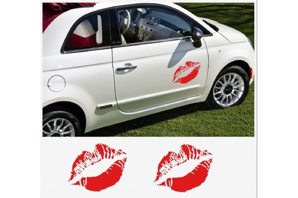 Fiat 500 küssen kiss bočna naljepnica set 50cm
