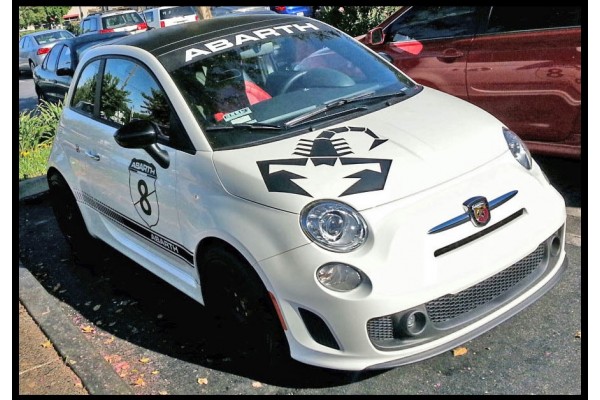 Fiat 500 naljepnica set Abarth Scorpion Skorpion 7kom. whole Set