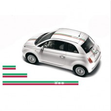 Fiat 500 vjetrobranska krovna naljepnica set Abarth 3kom.