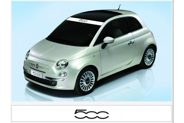 Fiat 500 vjetrobranska naljepnica Abarth