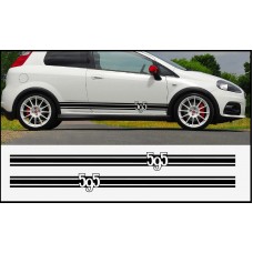 Fiat 595 EsseEsse bočna naljepnica 200cm 2kom.. set 500 Punto Bravo