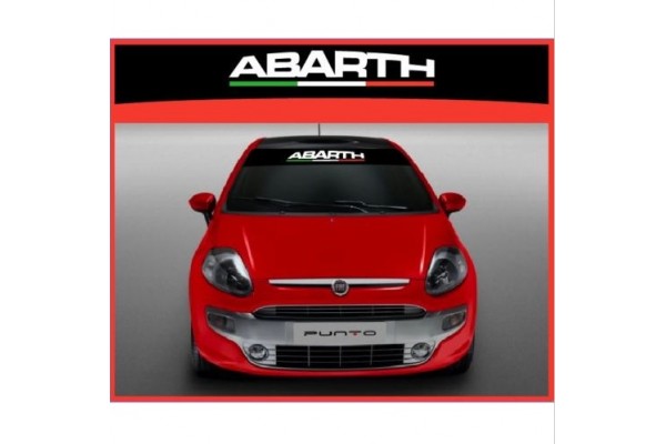 Fiat Abarth italian Flag vjetrobranska naljepnica