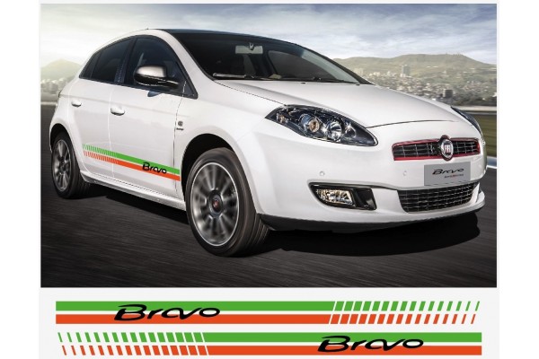 Fiat Bravo bočna naljepnica set V.1