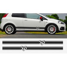 Fiat PUNTO 595 im ABARTH EVO Look bočna naljepnica PUNTO 180cm 2kom.. set
