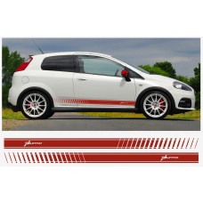 Fiat PUNTO im ABARTH EVO Look bočna naljepnica PUNTO 180cm 2kom.. set