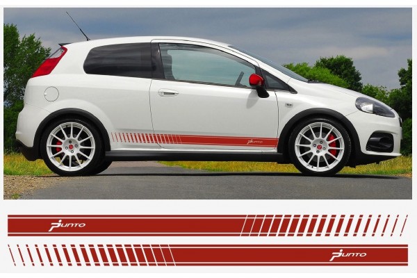 Fiat PUNTO im ABARTH EVO Look bočna naljepnica PUNTO 180cm 2kom.. set