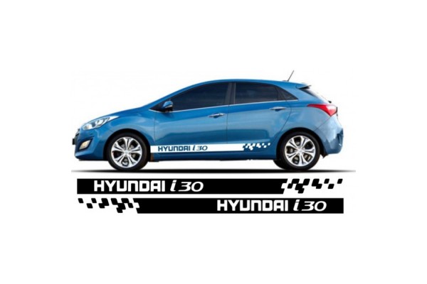 Hyundai i30 bočna set naljepnica