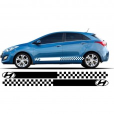 Hyundai i30 bočna set naljepnica