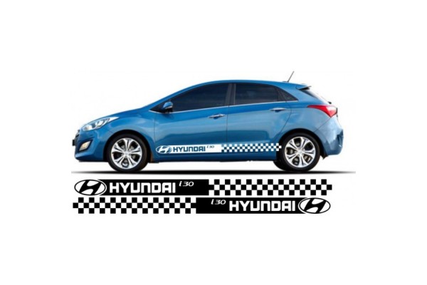 Hyundai i30 bočna set naljepnica