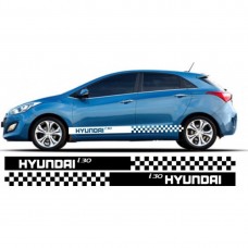 Hyundai i30 bočna set naljepnica