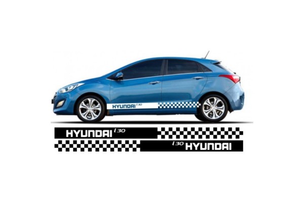 Hyundai i30 bočna set naljepnica