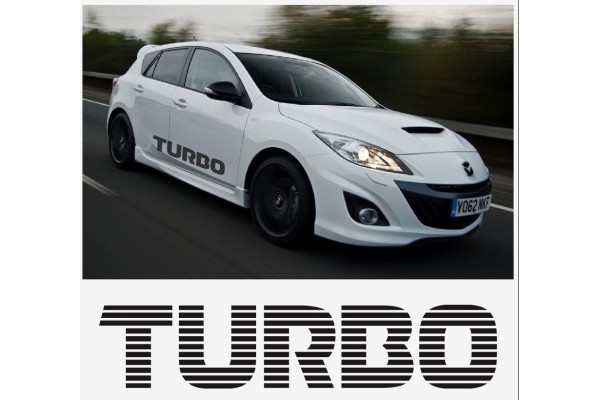 Mazda Turbo sport racing bočna naljepnica set 1400mm
