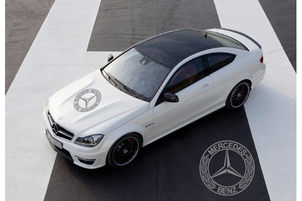 Mercedes Benz AMG pokrovna naljepnica 58cm V.1