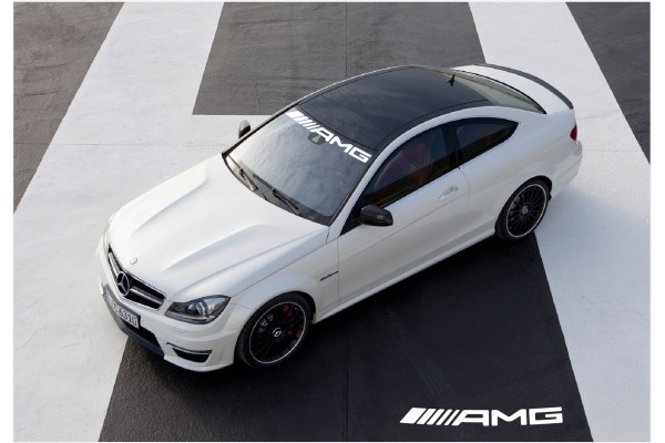 Mercedes Benz AMG vjetrobranska naljepnica – new logo 950mm