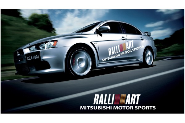 Mitsubishi Lancer Evolution Rally Art bočna naljepnica 1800mm 2kom. kit