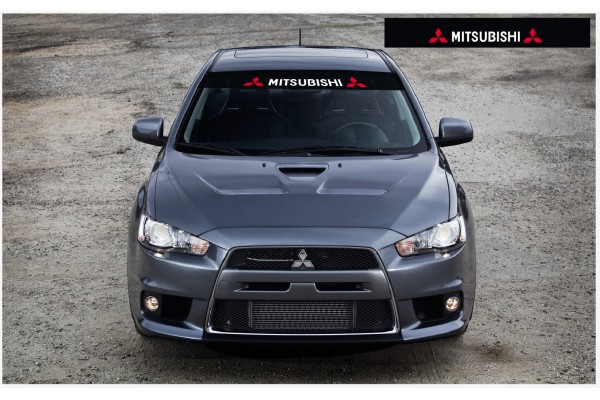 Mitsubishi Motorsport vjetrobranska naljepnica 1400mm