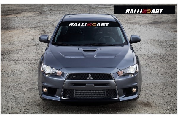 Mitsubishi Ralli Art vjetrobranska naljepnica 1400mm