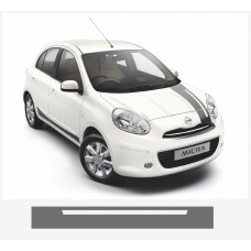 Nissan Micra Nismo motorsport vjetrobranska naljepnica pruga