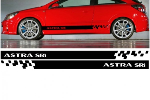 Opel Astra sri bočna set naljepnica