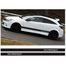 Opel Motorsport bočna naljepnica pruga 2 kom. set 225cm Corsa Astra