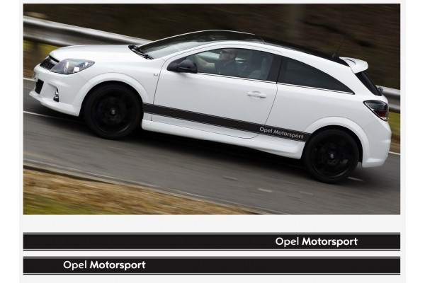 Opel Motorsport bočna naljepnica pruga 2 kom. set 225cm Corsa Astra