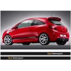 Opel Motorsport bočna naljepnica pruga 2 kom. set 225cm Corsa Astra