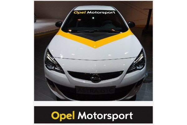 Opel Motorsport vjetrobranska naljepnica