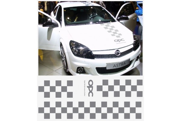 Opel OPC bonnet krovna naljepnica naljepnica za prtljažnik naljepnica cnaljepnica za prtljažniker flag pruga set Astra