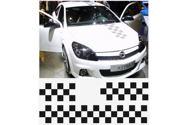 Opel OPC bonnet krovna naljepnica naljepnica za prtljažnik naljepnica cnaljepnica za prtljažniker flag pruga set Astra