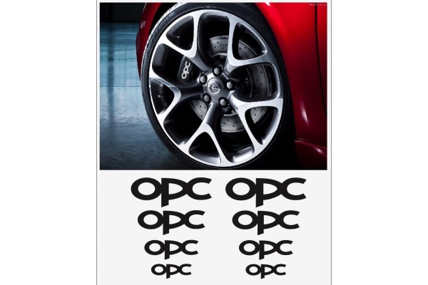 Opel OPC naljepnica za kočiona kliješta - felge - retrovizore naljepnica - 8 kom. in Set