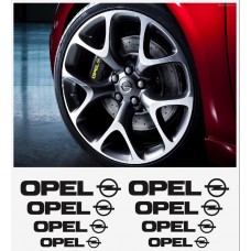 Opel naljepnica za kočiona kliješta - felge - retrovizore naljepnica - 8 kom. in Set