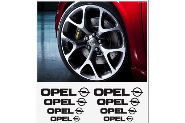 Opel naljepnica za kočiona kliješta - felge - retrovizore naljepnica - 8 kom. in Set