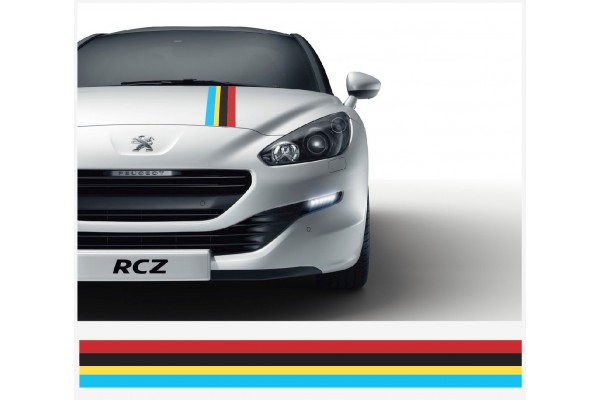 Peugeot Sport Motorsport Rally pruga naljepnica 15cm x 125cm