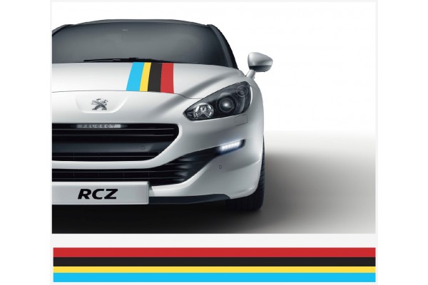 Peugeot Sport Motorsport Rally pruga naljepnica 30cm x 125cm